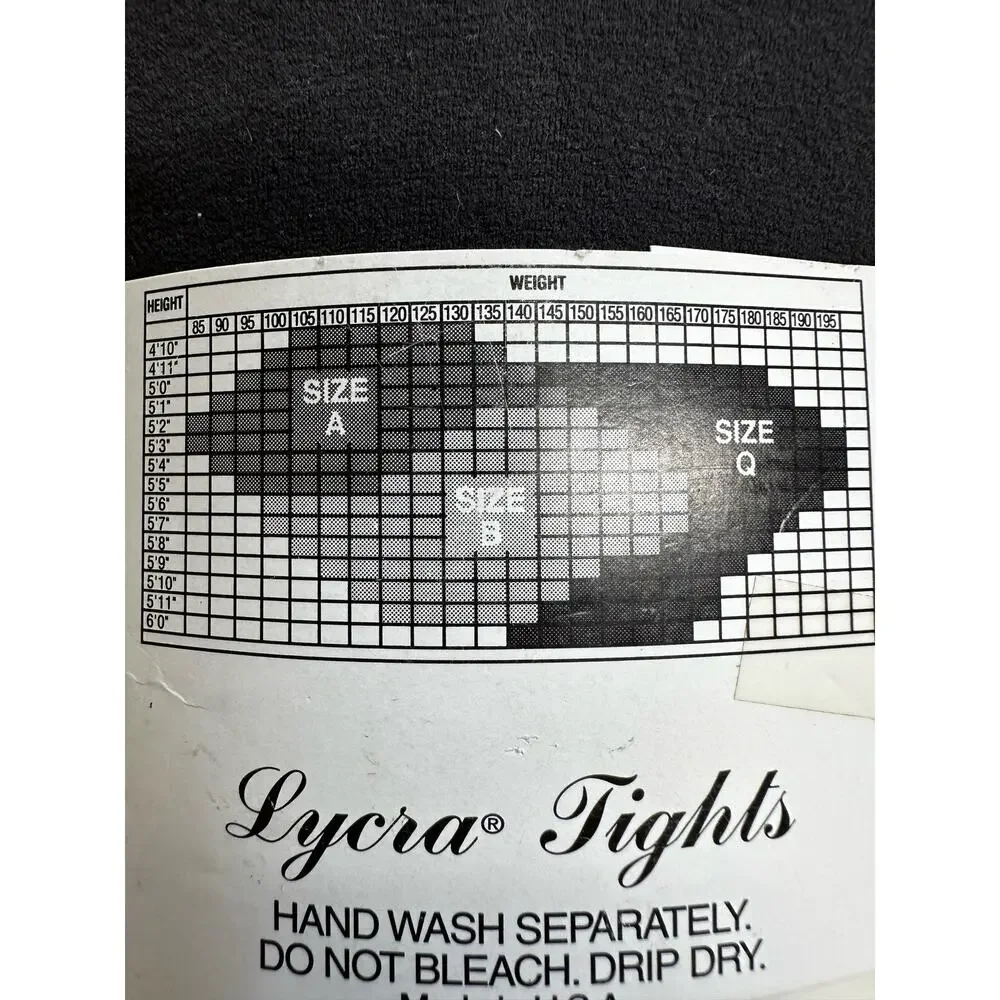 Vintage Famous Mothers Brand Lycra Tights Small